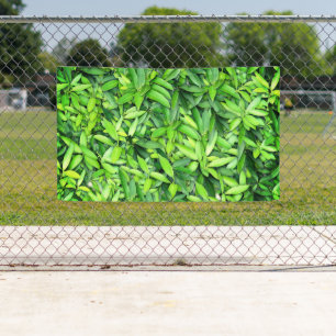Lona Patrón de hojas verdes frondosas - Naturaleza Botá