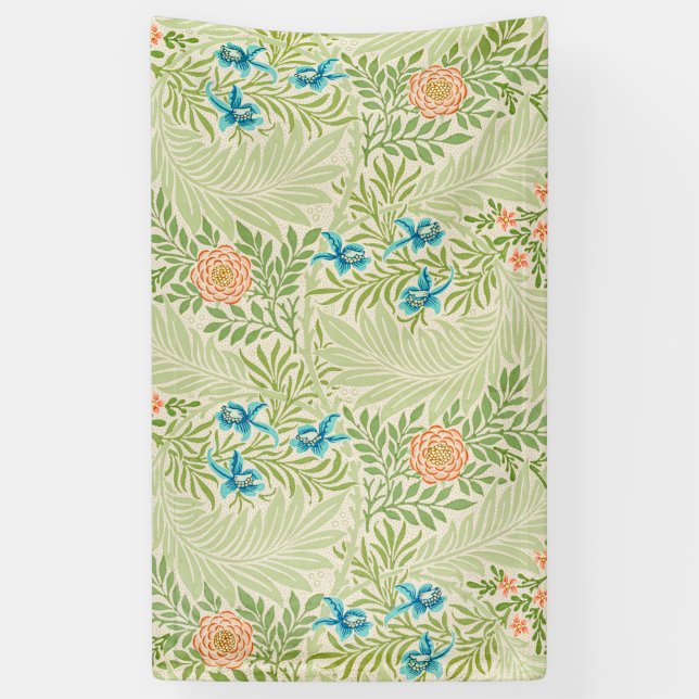 Lona Patrón de larkspur (por William Morris) (Vertical)