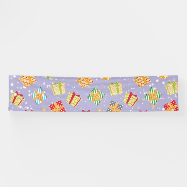 Lona patrón de regalos de los navidades (Horizontal)