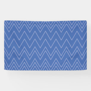 Lona Patrón de zigzag azul, moderno, simple, genial y t