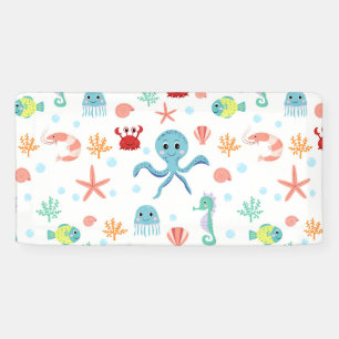 Lona Patrón del mundo marino