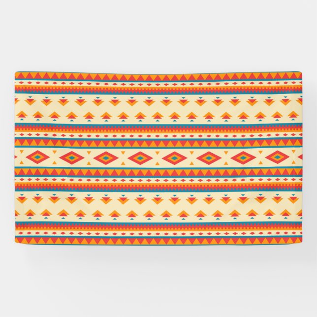 Lona Patrón nativo americano (Horizontal)