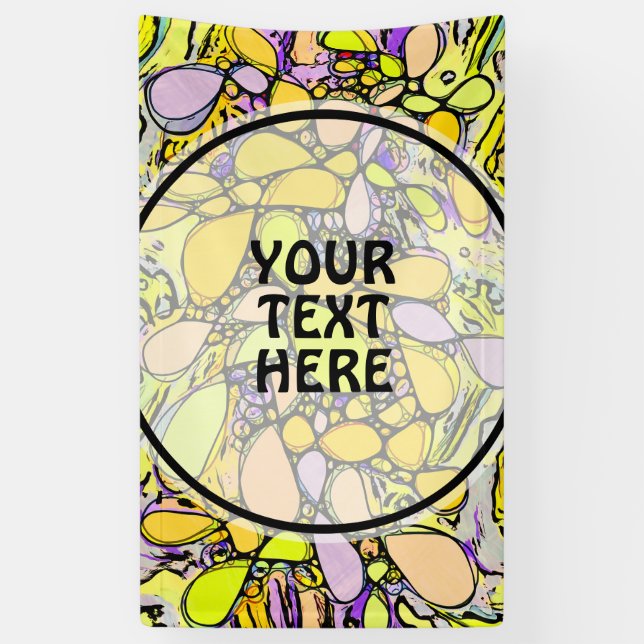 Lona Patrón Pintado A Mano Y Digitalmente Art. 13 (Vertical)