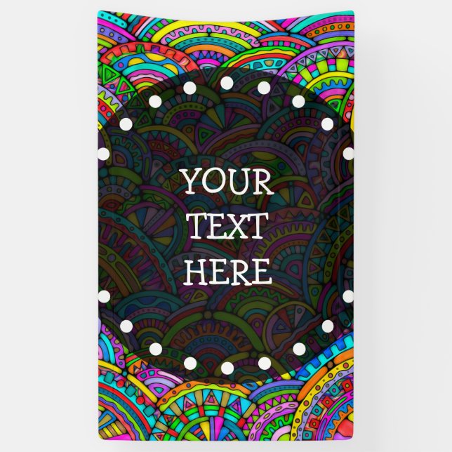 Lona Patrón Pintado A Mano Y Digitalmente Art. 27 (Vertical)