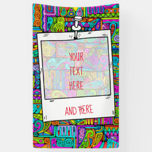 Lona Patrón Pintado A Mano Y Digitalmente Art. 5