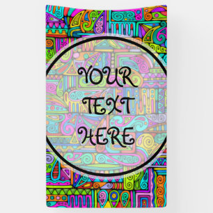 Lona Patrón Pintado A Mano Y Digitalmente Art. 5