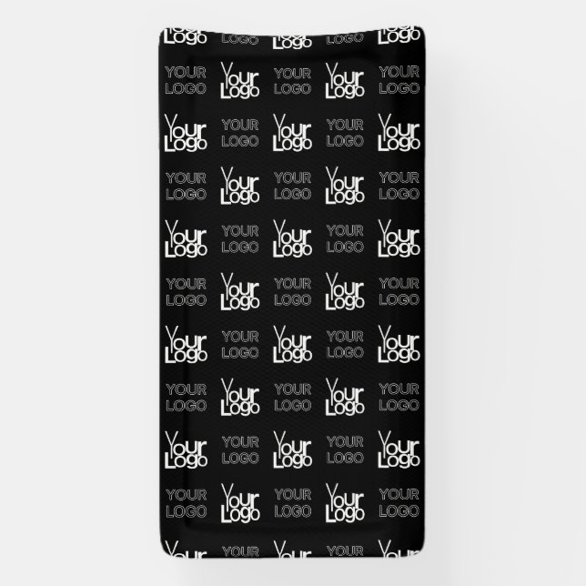 Lona Patrón repetitivo de dos logotipos o imágenes (Vertical)