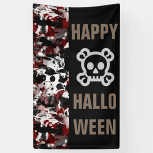 Lona Patrón sin fisuras de tinta blanca y negra