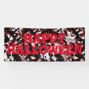 Lona Patrón sin fisuras de tinta blanca y negra