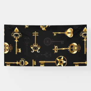 Lona Patrón sin inconvenientes con las teclas de oro