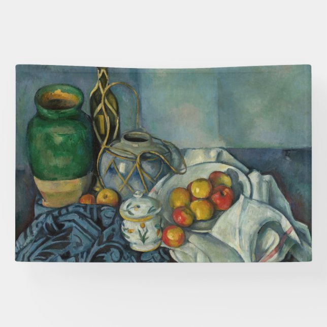 Lona Paul Cezanne - Todavía la vida con manzanas (Horizontal)
