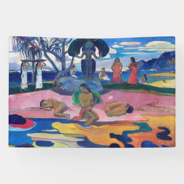 Lona Paul Gauguin - Día del Dios / Mahana no atua (Horizontal)