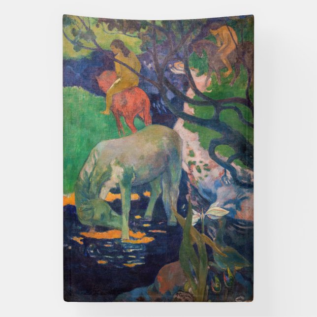 Lona Paul Gauguin - El caballo blanco (Vertical)