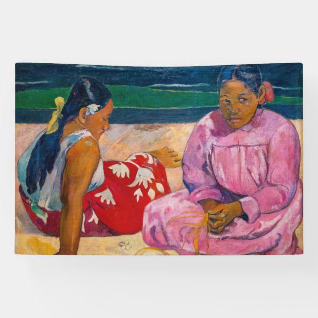 Lona Paul Gauguin - Mujeres tahitianas en la playa (Horizontal)