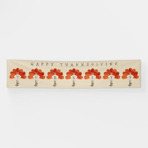 Lona Pavos de Acción de Gracias para familias