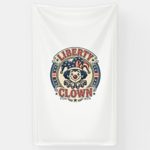 Lona Payaso de la Libertad Patriótico Patriótico Clownc