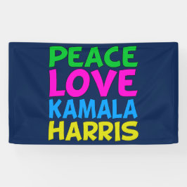 Lona Peace Love Kamala Harris Cute Blue