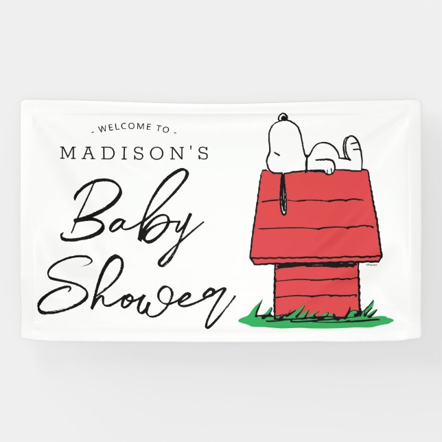 Lona Peanus Snoopy Dog House | BABY SHOWER (Horizontal)