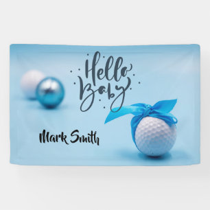 Lona Pelota de golf con cinta azul para bebé niño