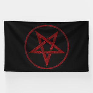 Lona Pentagram del diablo Rojo