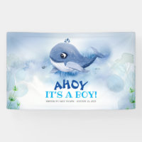 Pequeña ballena bajo el mar Baby Shower