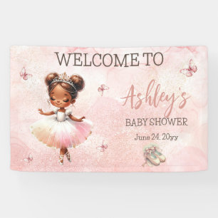 Lona Pequeña Ballerina Rosa Tutu Baby Shower