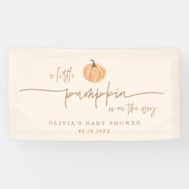Lona Pequeña Calabaza En Camino Invitación de Cumpleaño