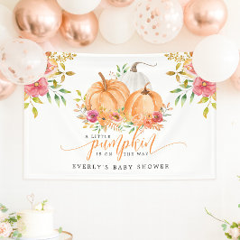 Lona Pequeña Calabaza En Camino Otoño Floral Shower De