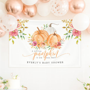 Lona Pequeña Calabaza En Camino Shower Floral de Otoño 