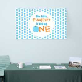 Lona Pequeña Calabaza Primer Cumpleaños