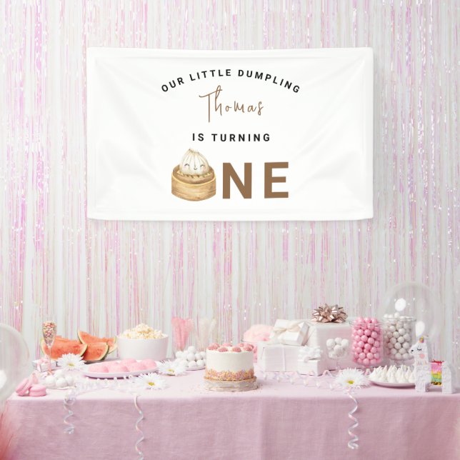 Lona Pequeña fiesta china de cumpleaños (Fiesta)