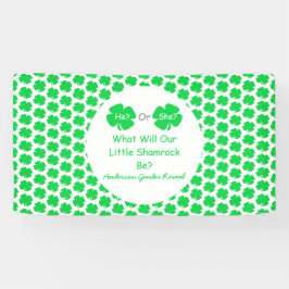 Lona Pequeña revelación de género de Shamrock