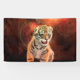 Lona Pequeño bebé lindo del tigre