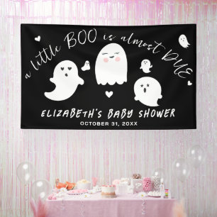 Lona Pequeño Bote casi debido a Baby Shower de Hallowee