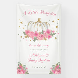 Lona Pequeño Chica de calabaza Baby Shower