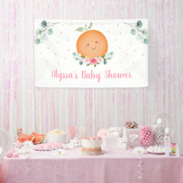 Lona Pequeño Chica rosado Baby Shower