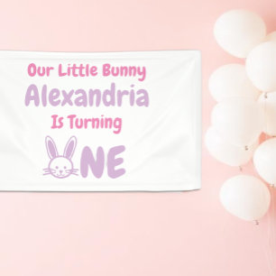 Lona Pequeño conejo el primer cumpleaños