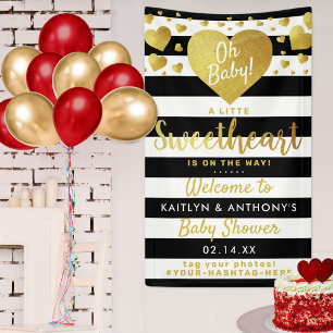 Lona Pequeño Corazón Día de San Valentín Baby Shower