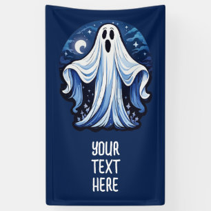 Lona Pequeño Fantasma Espeluznante - Halloween 16 - Div