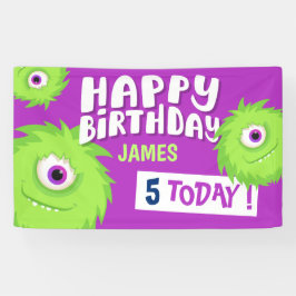 Lona Pequeño Monstruo Púrpura