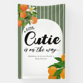 Lona Pequeño Naranja de Cutie Baby Shower - Mercado org