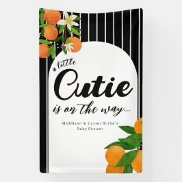 Lona Pequeño Naranja de Cutie Baby Shower - Mercado org