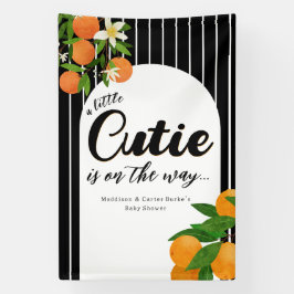 Lona Pequeño Naranja de Cutie Baby Shower - Mercado org