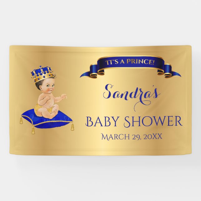 Lona Pequeño Príncipe Almohada de Cuchara de Taza Azul  (Horizontal)