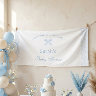 Lona Pequeño Príncipe Azul Cumpleaños de Baby Shower Ni
