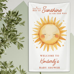Lona Pequeño Rayo De Sol Boho Bienvenida a la Fiesta de