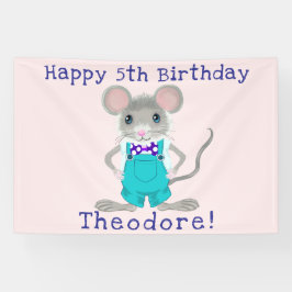 Lona Pequeño y elegante personalizado de ratón Aniversa