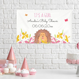 Lona Pequeño y lindo cobertizo es un Baby Shower Chica