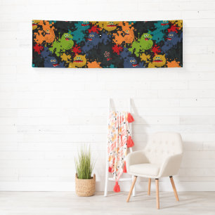 Lona Pequeños monstruos graciosos