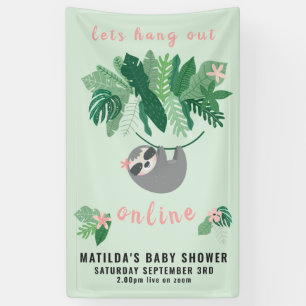 Lona Pereza tropical linda cuelgue la ducha de bebé en 